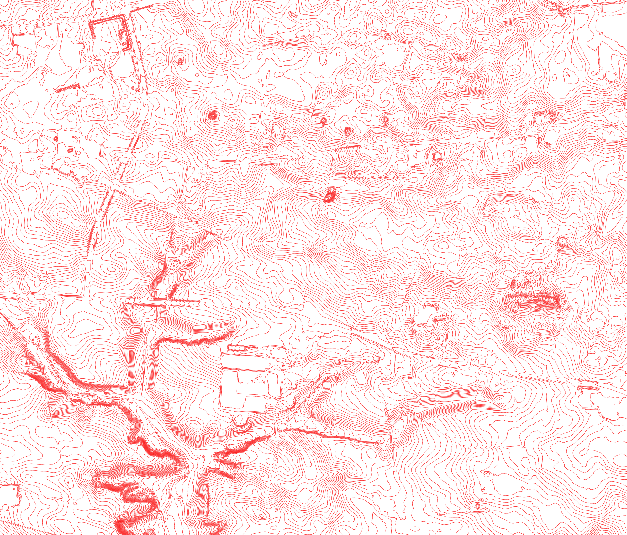 0.5 m contours